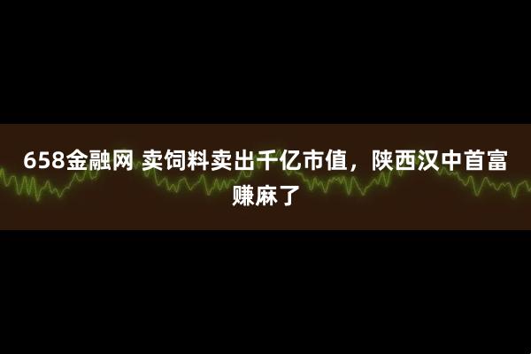 658金融网 卖饲料卖出千亿市值，陕西汉中首富赚麻了